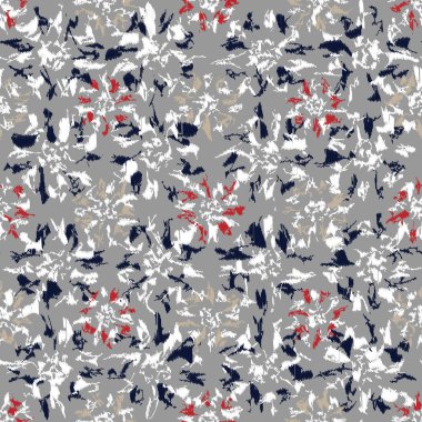 Çiçek süsüsüyle kusursuz soyut desen