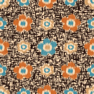 Çiçek süsüsüyle kusursuz soyut desen