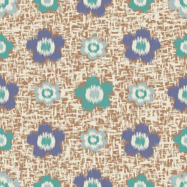 Çiçek süsüsüyle kusursuz soyut desen