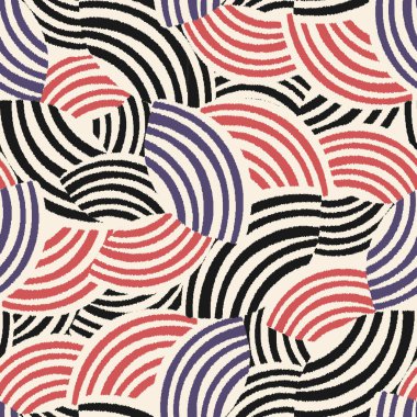 Rastgele çizgili kusursuz soyut geometrik desen.