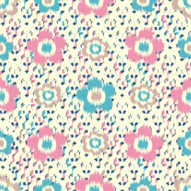 Çiçek süsüsüyle kusursuz soyut desen