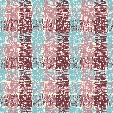 Dikey ve yatay çizgilerden kusursuz soyut desen. Tartan.