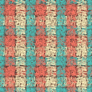 Dikey ve yatay çizgilerden kusursuz soyut desen. Tartan.