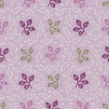 Yaprak süsü ile kusursuz soyut desen