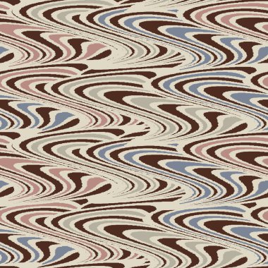 Dalgalı çizgilerin kusursuz soyut geometrik deseni.