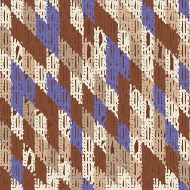 Renkli dikdörtgen segmentlere sahip soyut geometrik dikişsiz desen.