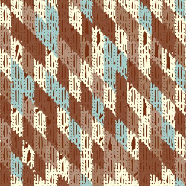 Renkli dikdörtgen segmentlere sahip soyut geometrik dikişsiz desen.