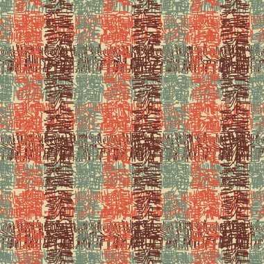 Dikey ve yatay çizgilerden kusursuz soyut desen. Tartan.