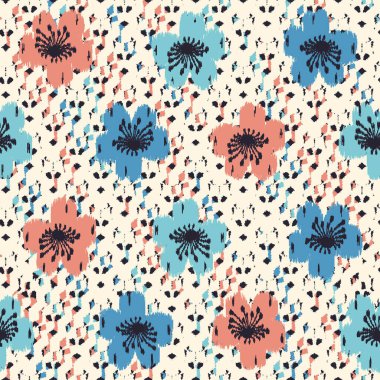 Çiçek süsüsüyle kusursuz soyut desen