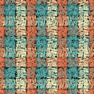 Dikey ve yatay çizgilerden kusursuz soyut desen. Tartan.