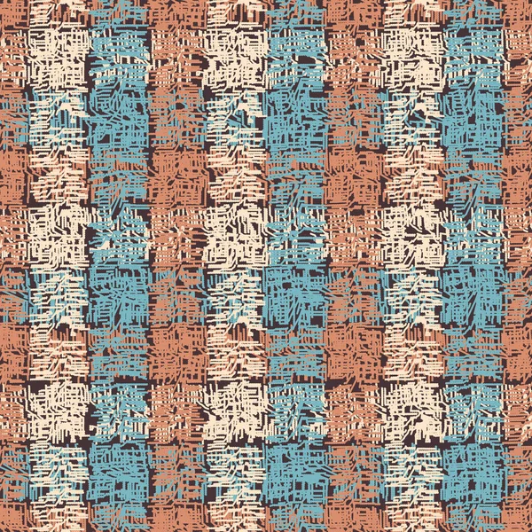 Modèle Abstrait Sans Couture Partir Bandes Verticales Horizontales Tartan — Image vectorielle