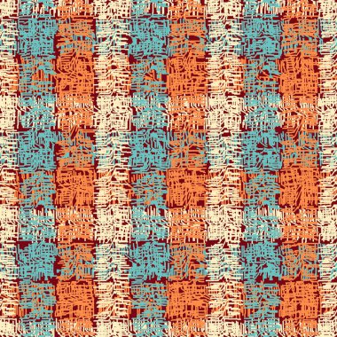 Dikey ve yatay çizgilerden kusursuz soyut desen. Tartan.