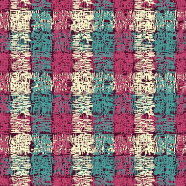 Dikey ve yatay çizgilerden kusursuz soyut desen. Tartan.