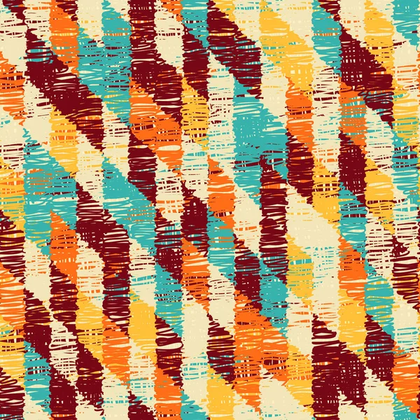 Motif Géométrique Abstrait Sans Couture Avec Des Segments Rectangulaires Colorés — Image vectorielle