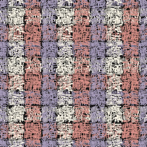 Modèle Abstrait Sans Couture Partir Bandes Verticales Horizontales Tartan — Image vectorielle