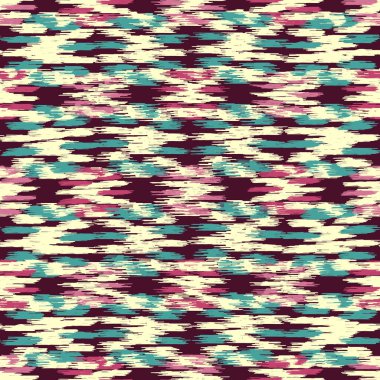 Renkli vuruşların görüntüsüyle karalama biçiminde kusursuz soyut desen. 