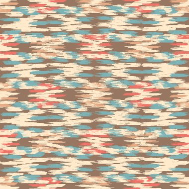 Renkli vuruşların görüntüsüyle karalama biçiminde kusursuz soyut desen. 