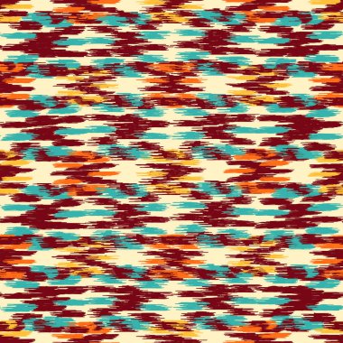 Renkli vuruşların görüntüsüyle karalama biçiminde kusursuz soyut desen. 