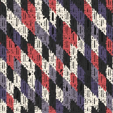 Renkli dikdörtgen segmentlere sahip soyut geometrik dikişsiz desen.