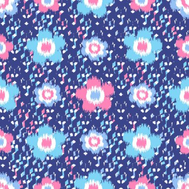 Çiçek süsüsüyle kusursuz soyut desen