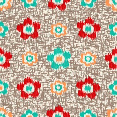 Çiçek süsüsüyle kusursuz soyut desen