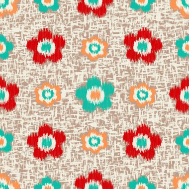 Çiçek süsüsüyle kusursuz soyut desen