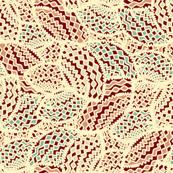 Modèle Abstrait Sans Couture Avec Image Formes Géométriques Lignes Ondulées — Image vectorielle