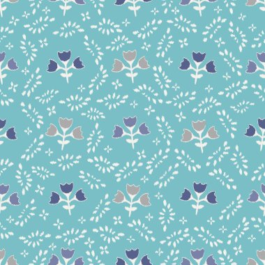 Çiçek süsüsüyle kusursuz soyut desen