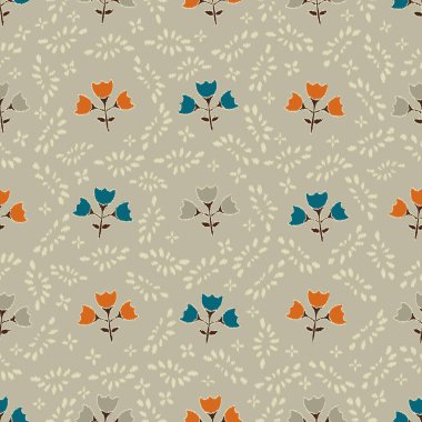 Çiçek süsüsüyle kusursuz soyut desen