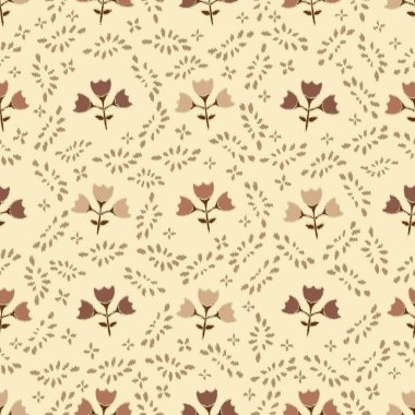 Çiçek süsüsüyle kusursuz soyut desen