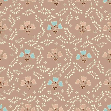 Çiçek süsüsüyle kusursuz soyut desen