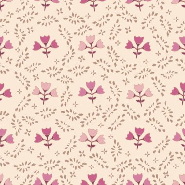 Çiçek süsüsüyle kusursuz soyut desen