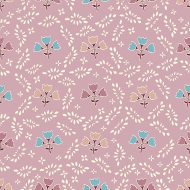 Çiçek süsüsüyle kusursuz soyut desen