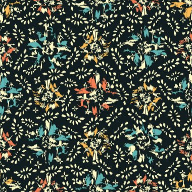 Çiçek süsüsüyle kusursuz soyut desen