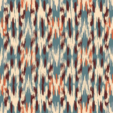 Renkli vuruşların görüntüsüyle karalama biçiminde kusursuz soyut desen. 