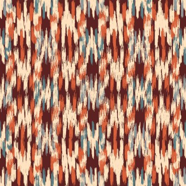 Renkli vuruşların görüntüsüyle karalama biçiminde kusursuz soyut desen. 