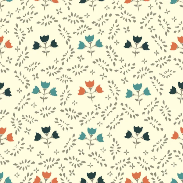 Çiçek süsüsüyle kusursuz soyut desen