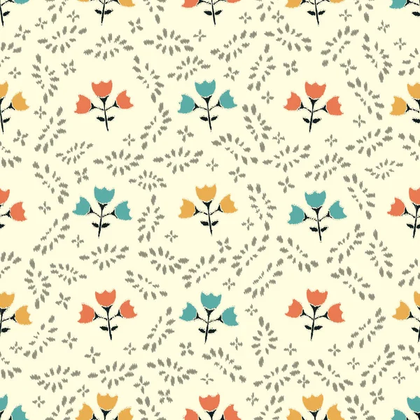 Çiçek süsüsüyle kusursuz soyut desen