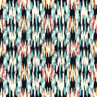 Renkli vuruşların görüntüsüyle karalama biçiminde kusursuz soyut desen. 