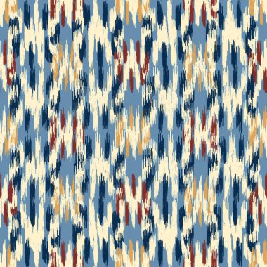 Renkli vuruşların görüntüsüyle karalama biçiminde kusursuz soyut desen. 