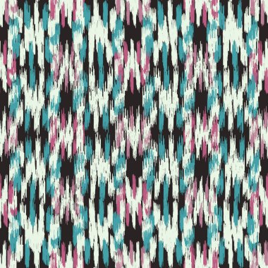 Renkli vuruşların görüntüsüyle karalama biçiminde kusursuz soyut desen. 