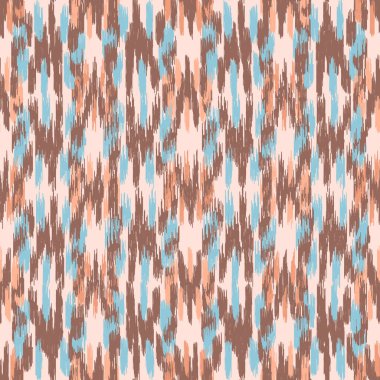 Renkli vuruşların görüntüsüyle karalama biçiminde kusursuz soyut desen. 