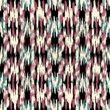 Renkli vuruşların görüntüsüyle karalama biçiminde kusursuz soyut desen. 