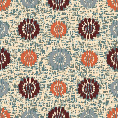 Çiçek süsüsüyle kusursuz soyut desen