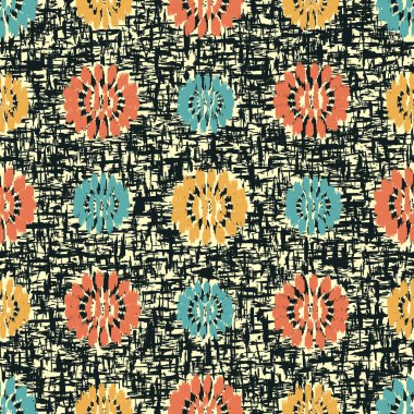 Çiçek süsüsüyle kusursuz soyut desen