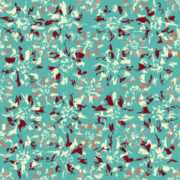 Modèle Abstrait Sans Couture Avec Ornement Floral — Image vectorielle