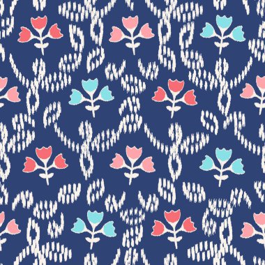 Çiçek süsüsüyle kusursuz soyut desen