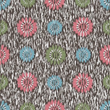 Çiçek süsüsüyle kusursuz soyut desen