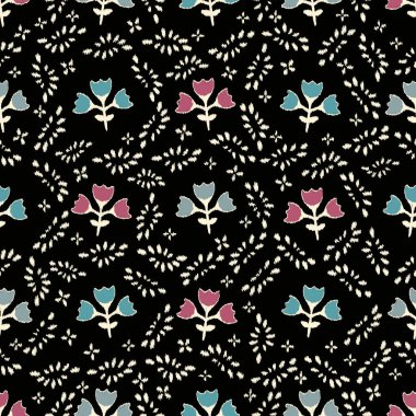 Çiçek süsüsüyle kusursuz soyut desen