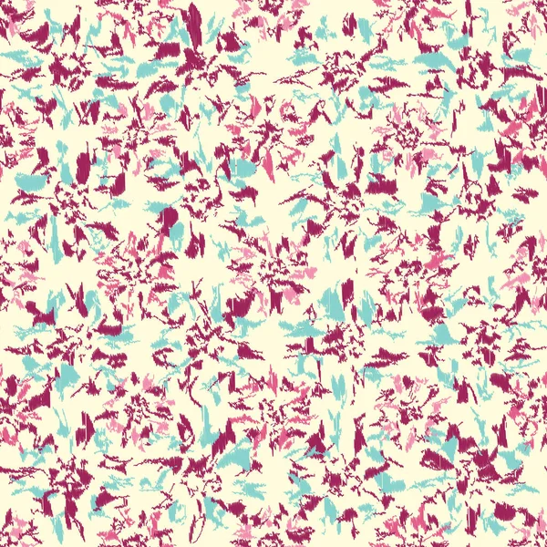 Modèle Abstrait Sans Couture Avec Ornement Floral — Image vectorielle